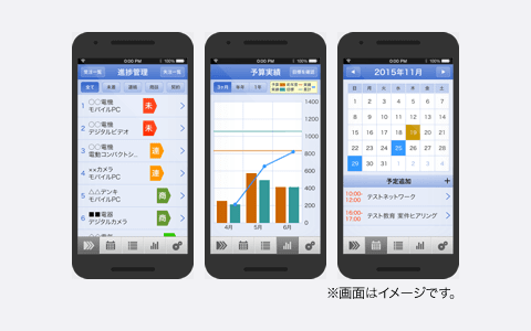 営業マン向け手帳アプリ